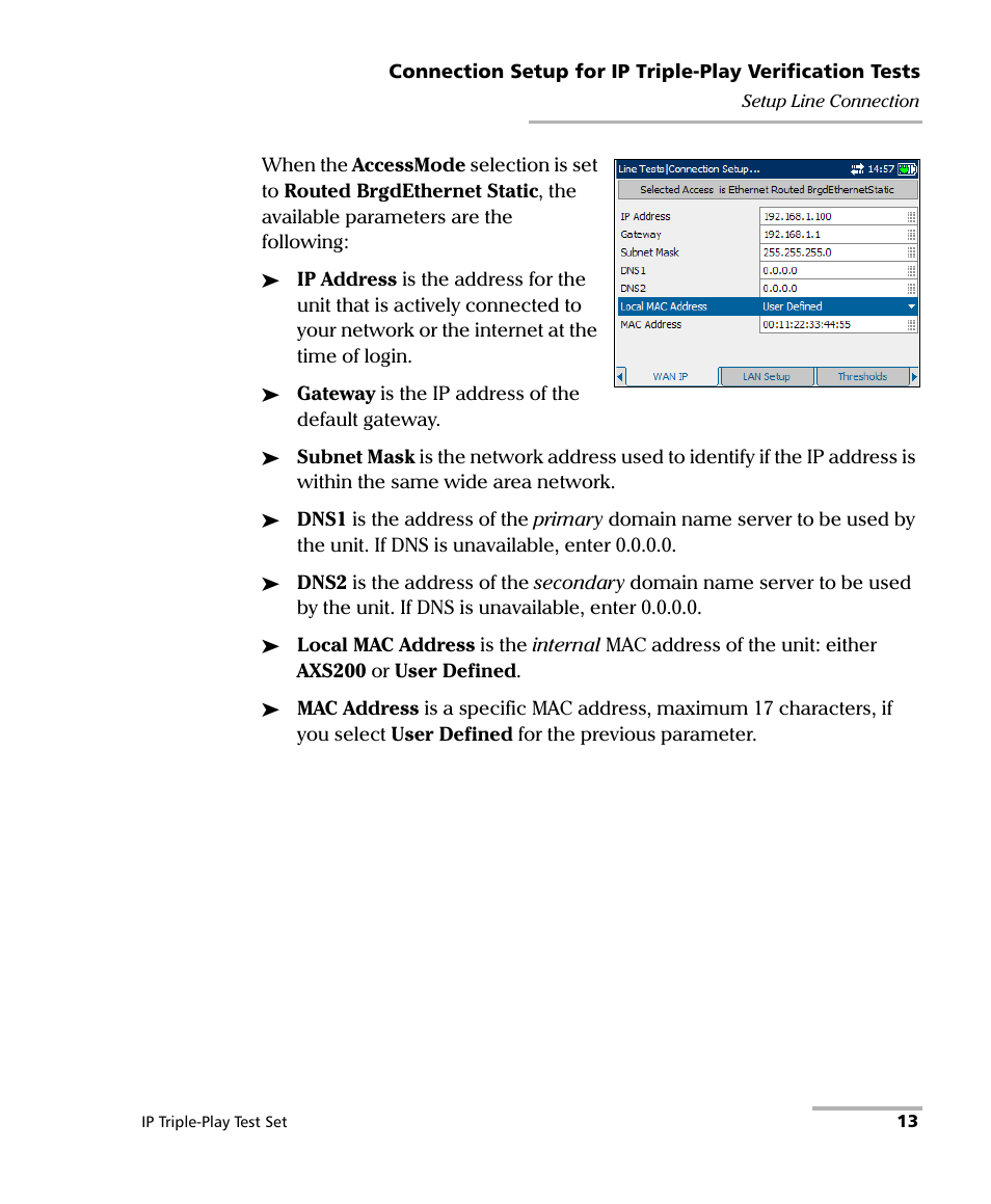 EXFO AXS-200/650 IP Triple-Play Test Set User Manual | Page 19 / 91