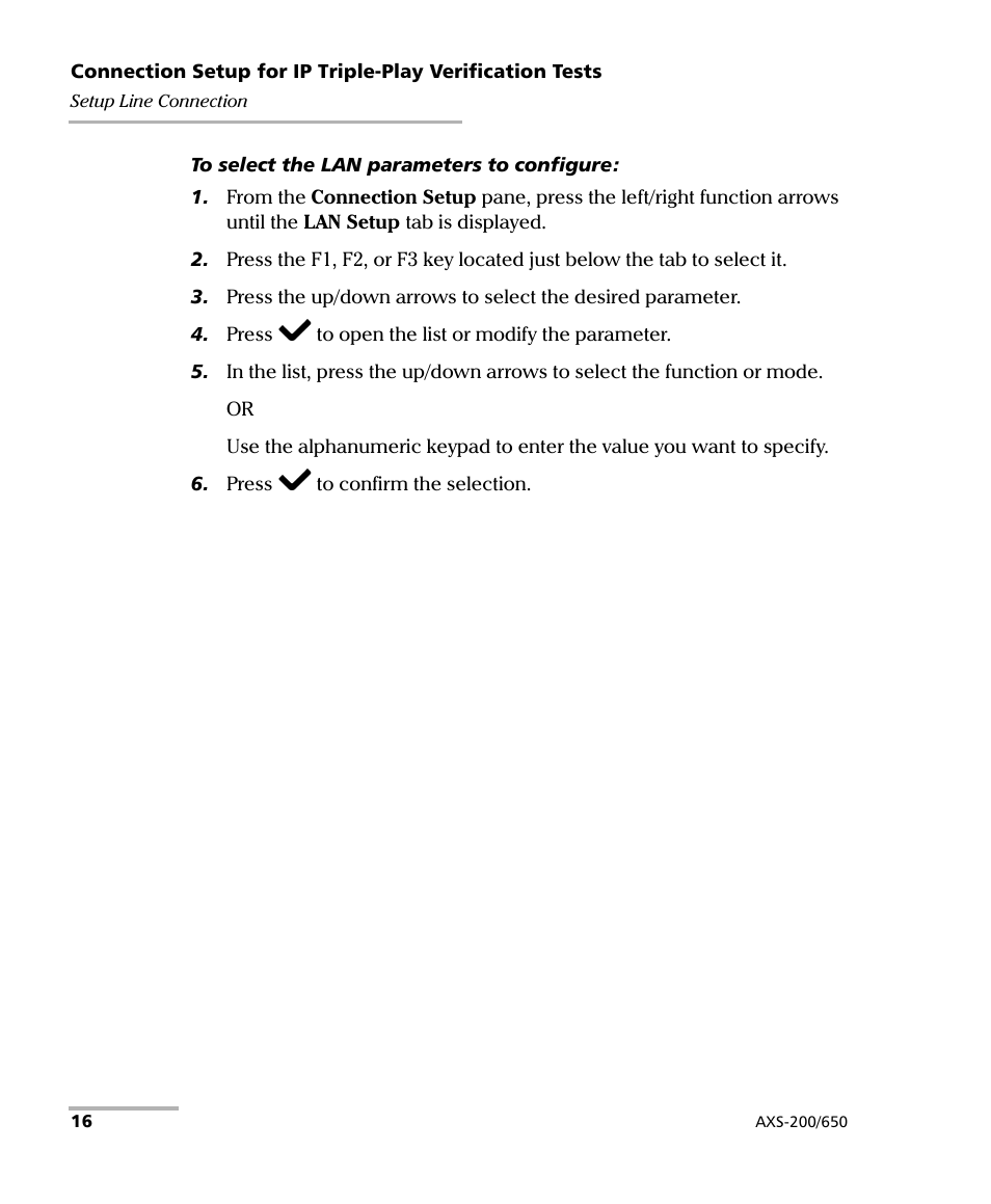 EXFO AXS-200/650 IP Triple-Play Test Set User Manual | Page 22 / 91