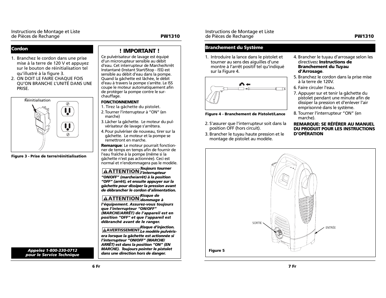 Important | Campbell Hausfeld PW1310 User Manual | Page 6 / 6