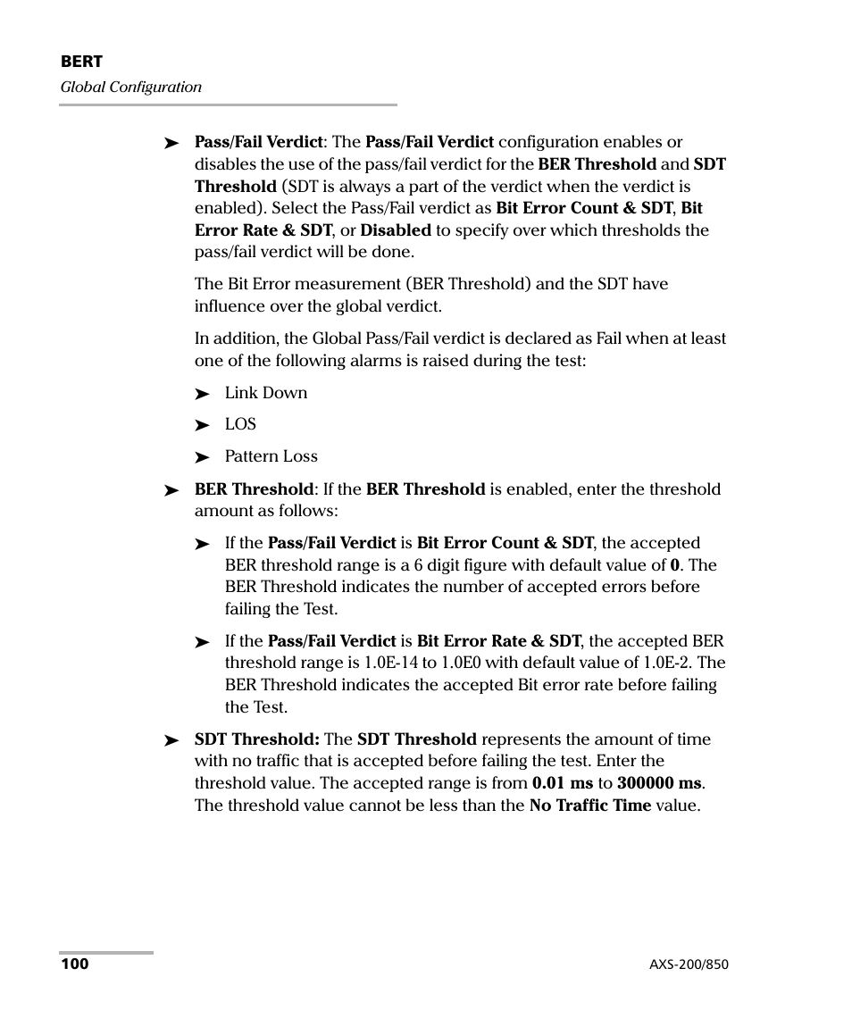 EXFO AXS-200/850 Ethernet Test Set User Manual | Page 110 / 262