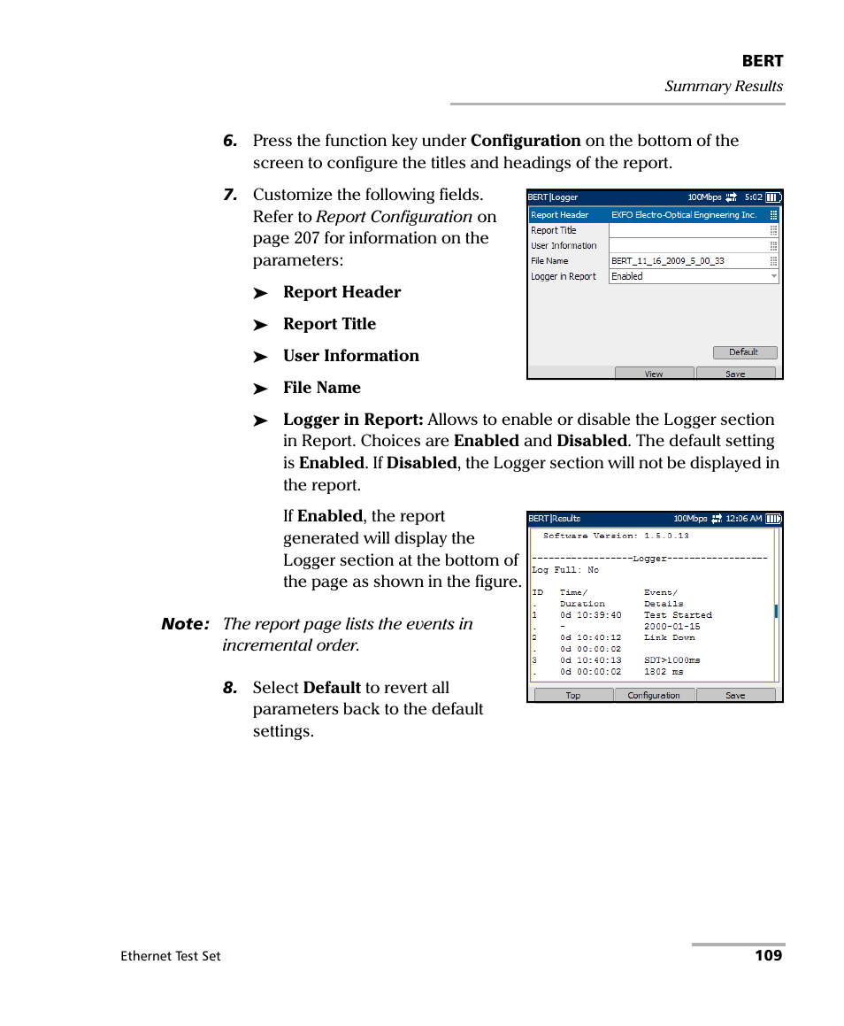 EXFO AXS-200/850 Ethernet Test Set User Manual | Page 119 / 262
