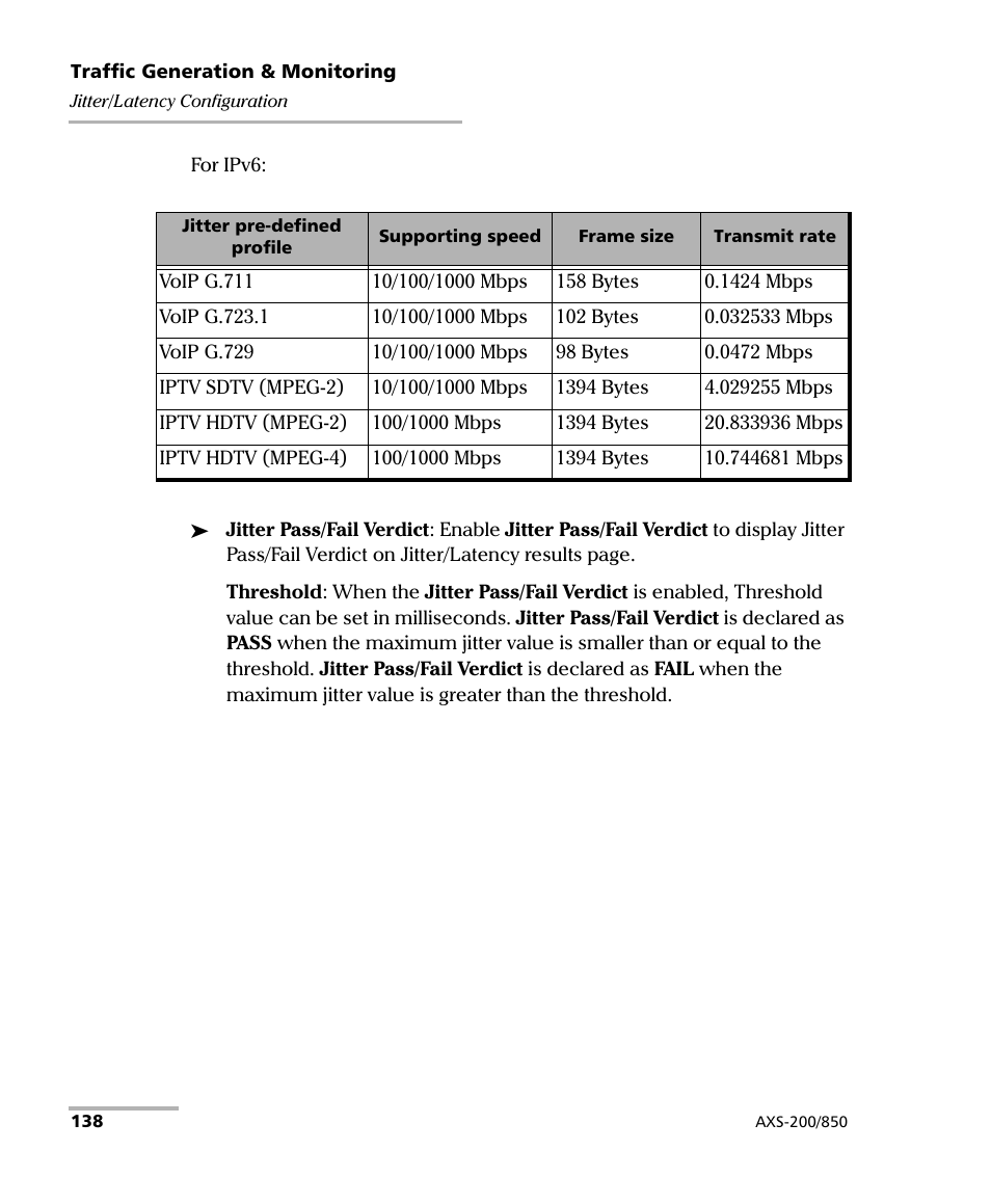 EXFO AXS-200/850 Ethernet Test Set User Manual | Page 148 / 262