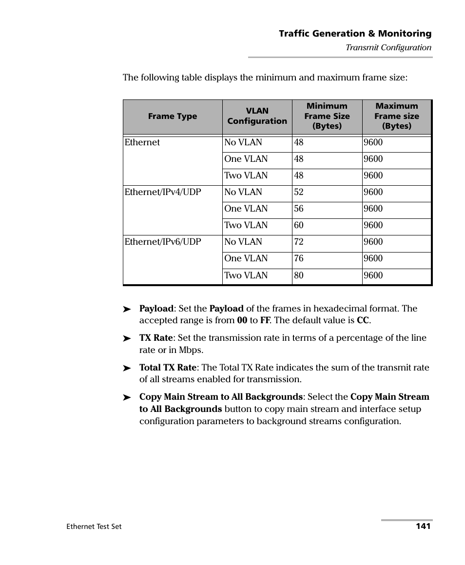 EXFO AXS-200/850 Ethernet Test Set User Manual | Page 151 / 262