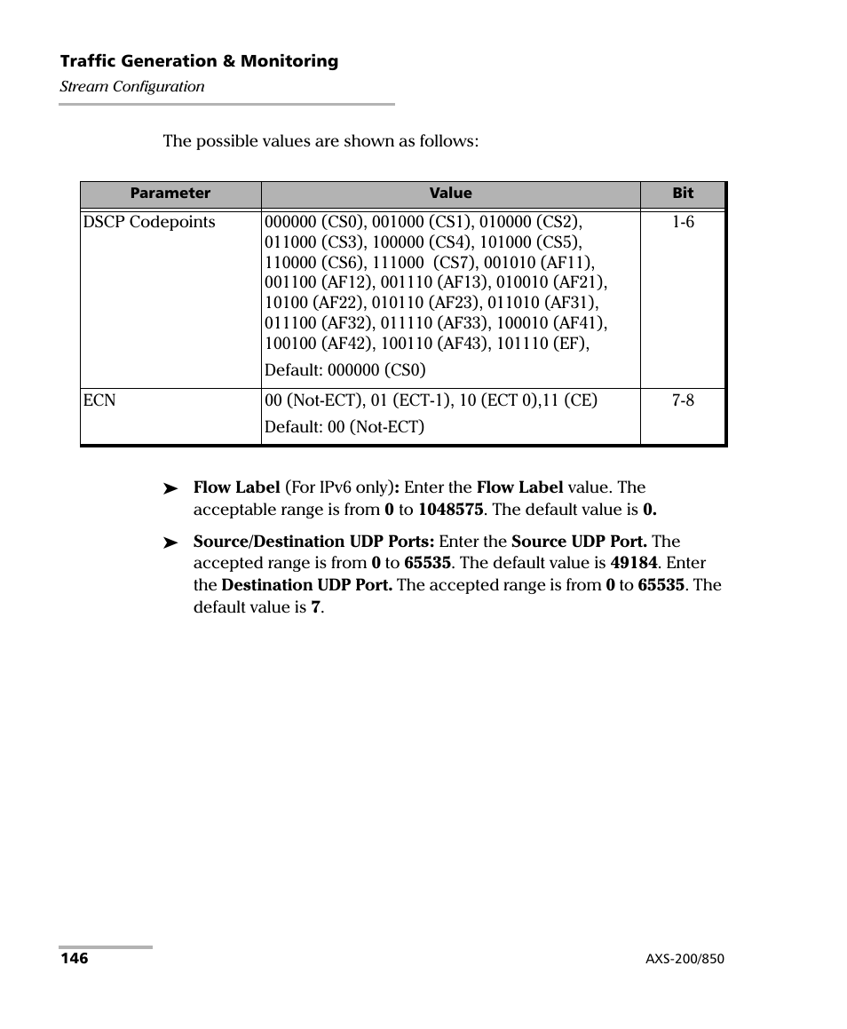 EXFO AXS-200/850 Ethernet Test Set User Manual | Page 156 / 262