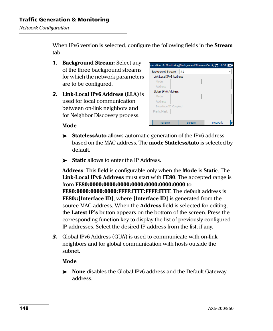 EXFO AXS-200/850 Ethernet Test Set User Manual | Page 158 / 262