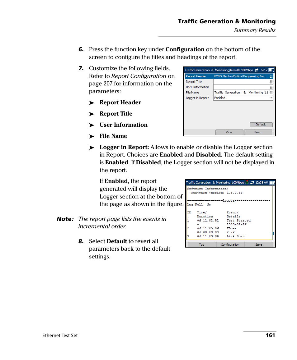 EXFO AXS-200/850 Ethernet Test Set User Manual | Page 171 / 262