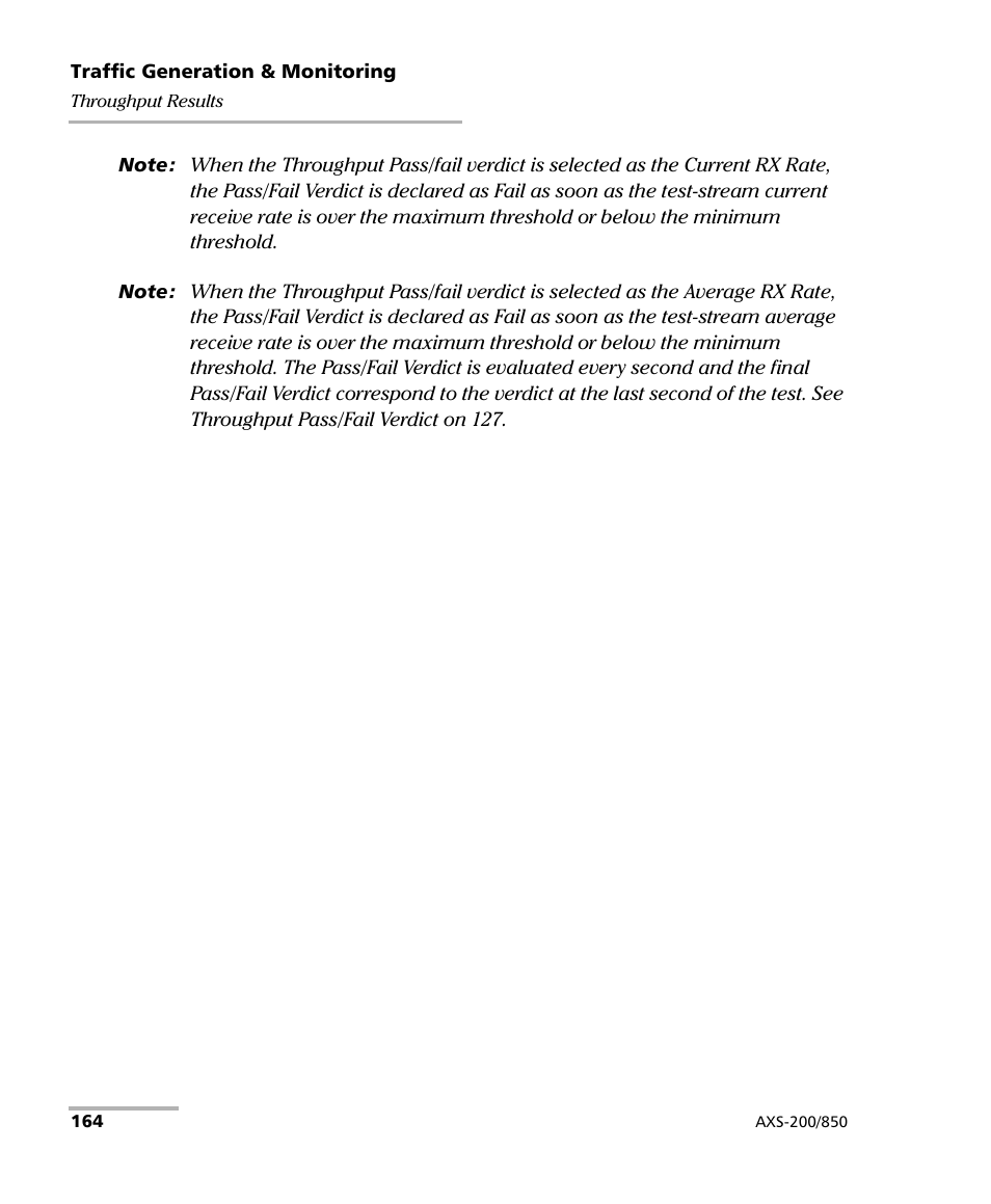 EXFO AXS-200/850 Ethernet Test Set User Manual | Page 174 / 262