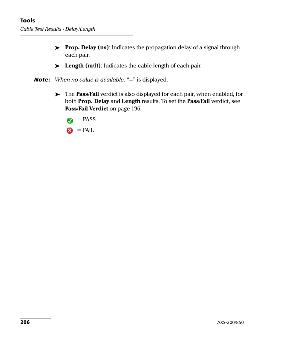 EXFO AXS-200/850 Ethernet Test Set User Manual | Page 216 / 262