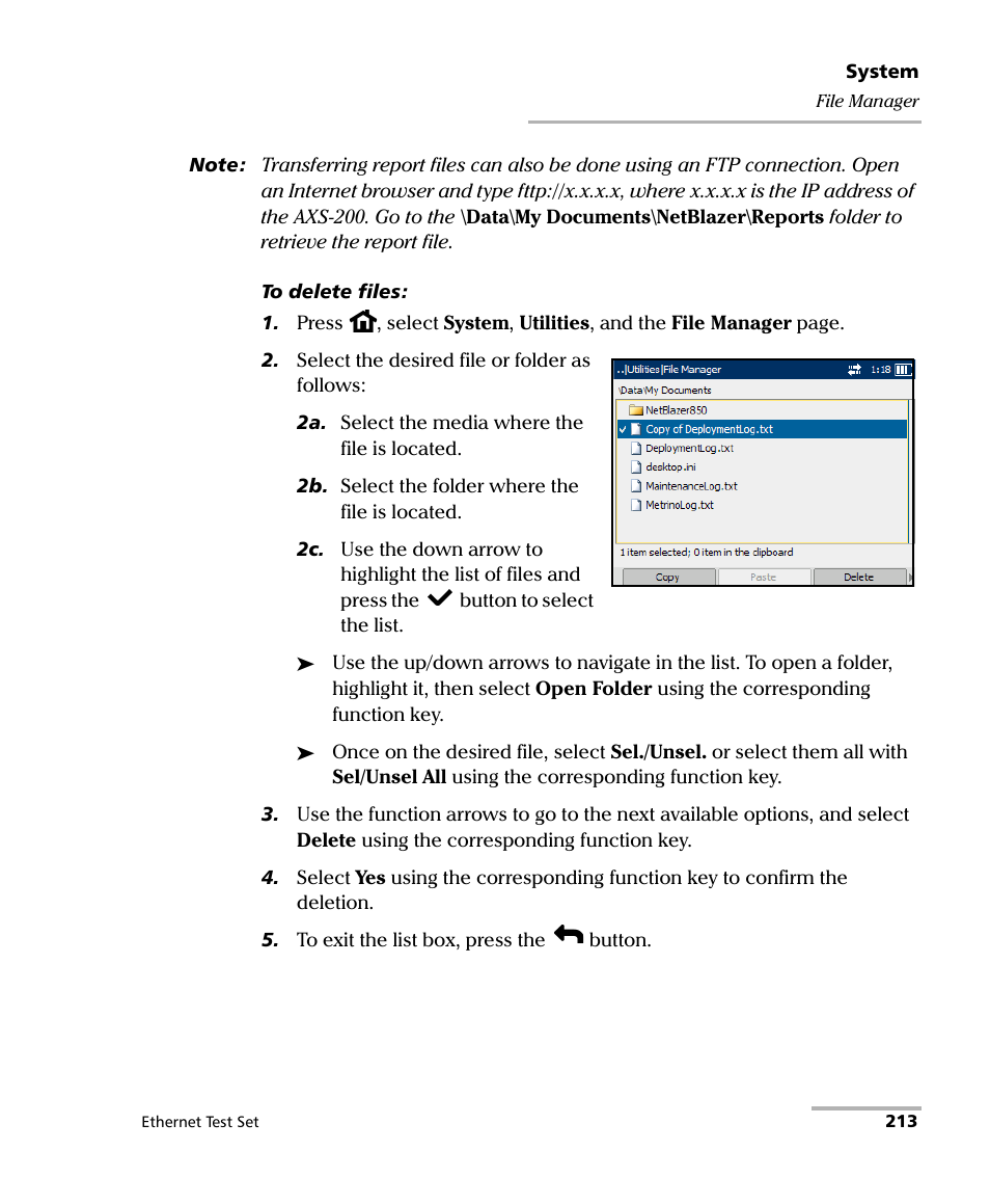 EXFO AXS-200/850 Ethernet Test Set User Manual | Page 223 / 262