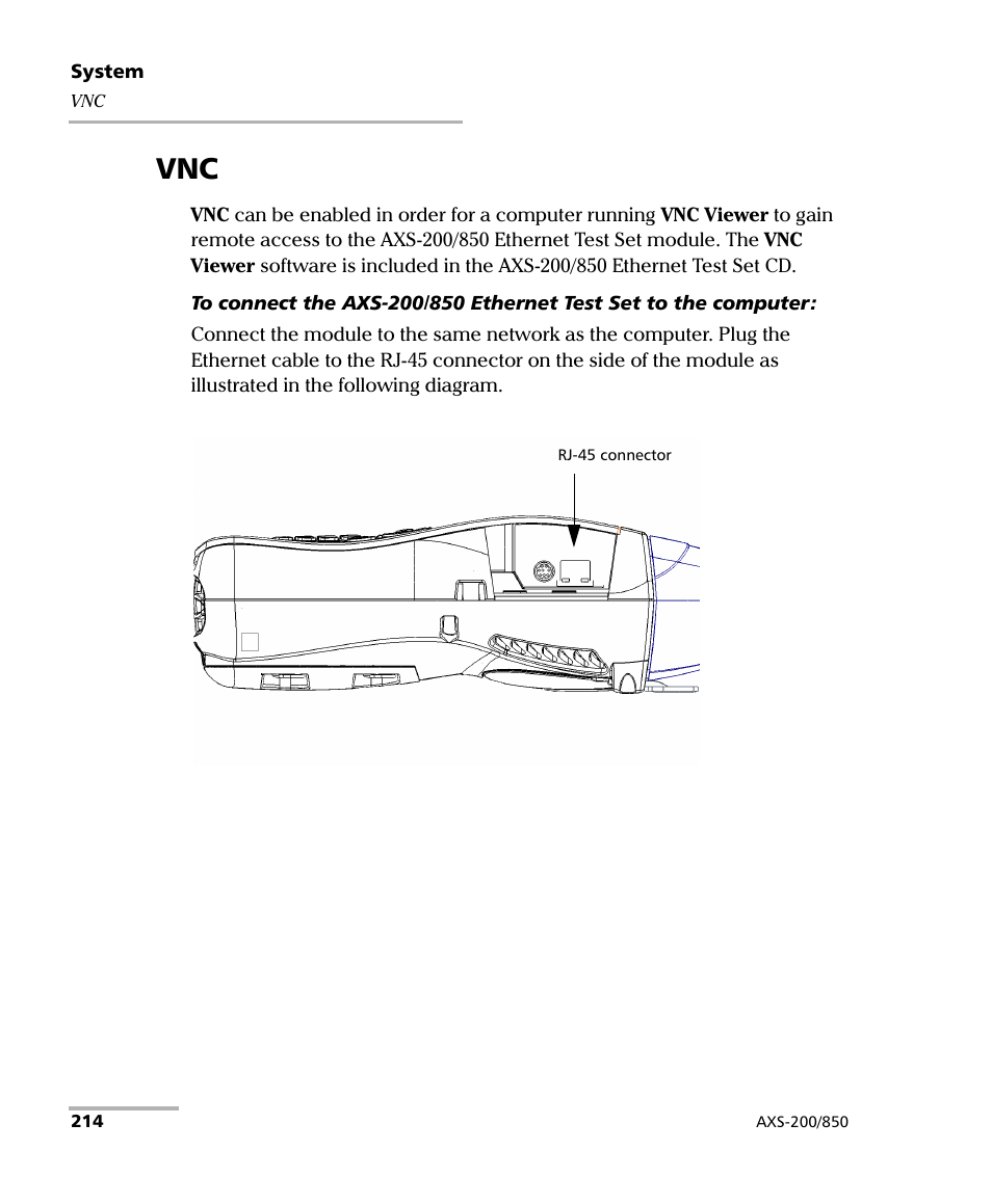 EXFO AXS-200/850 Ethernet Test Set User Manual | Page 224 / 262