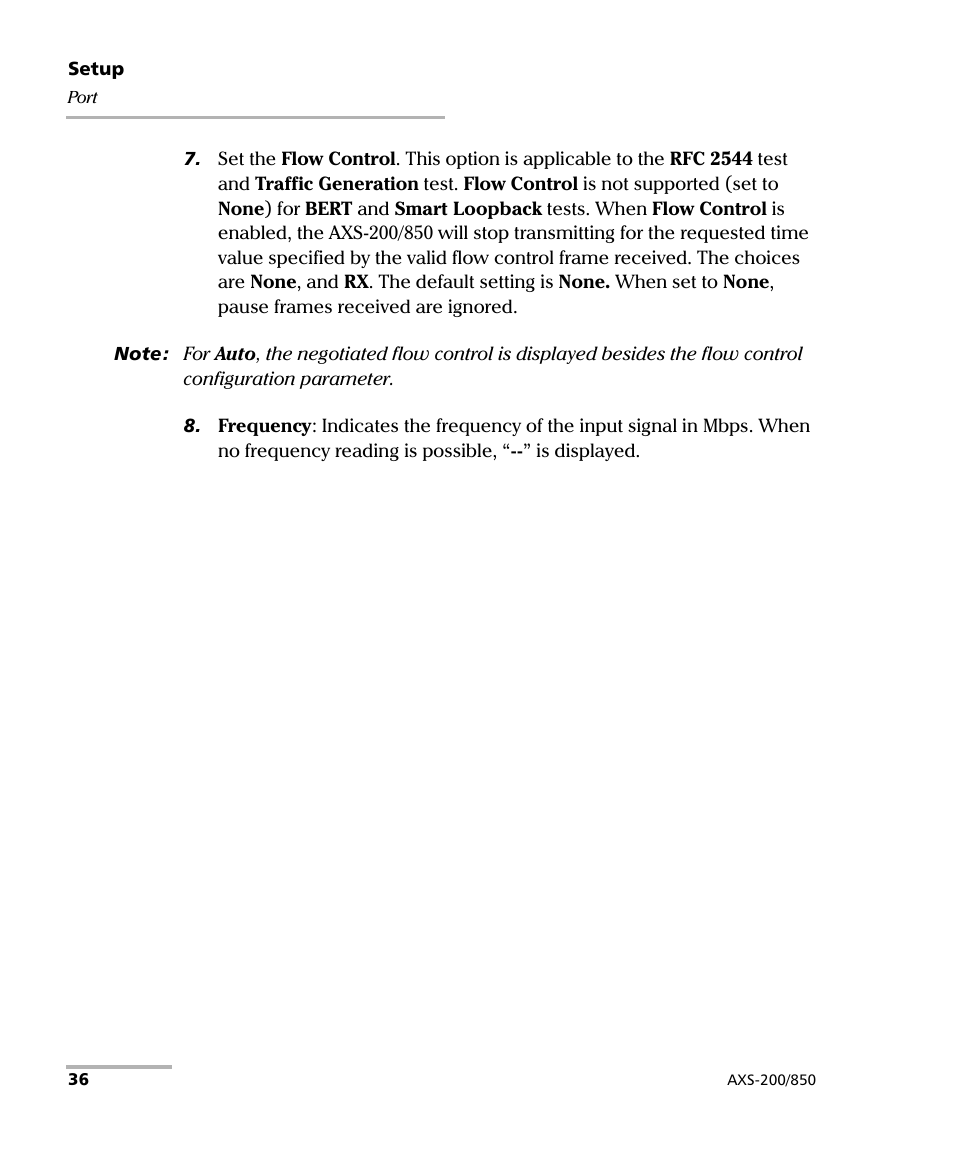 EXFO AXS-200/850 Ethernet Test Set User Manual | Page 46 / 262