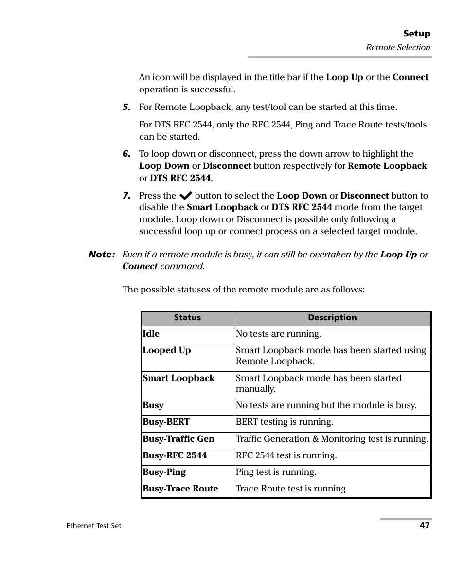 EXFO AXS-200/850 Ethernet Test Set User Manual | Page 57 / 262