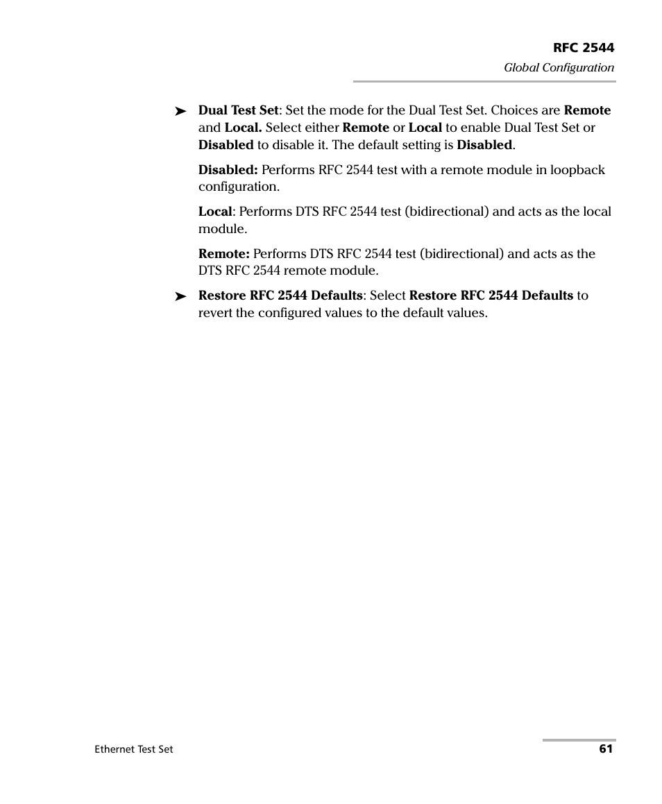 EXFO AXS-200/850 Ethernet Test Set User Manual | Page 71 / 262