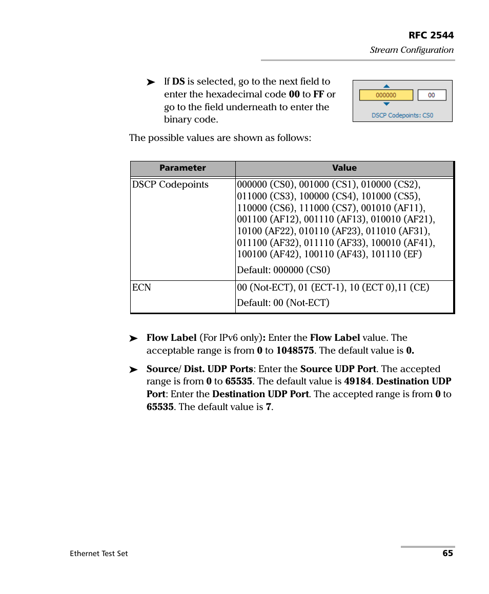 EXFO AXS-200/850 Ethernet Test Set User Manual | Page 75 / 262