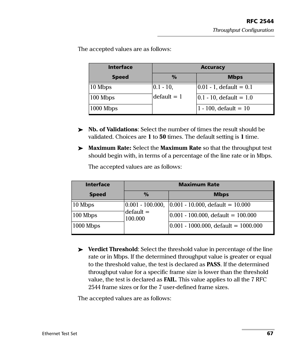 EXFO AXS-200/850 Ethernet Test Set User Manual | Page 77 / 262