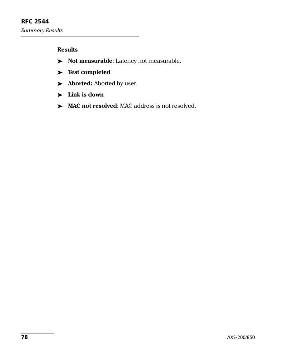 EXFO AXS-200/850 Ethernet Test Set User Manual | Page 88 / 262