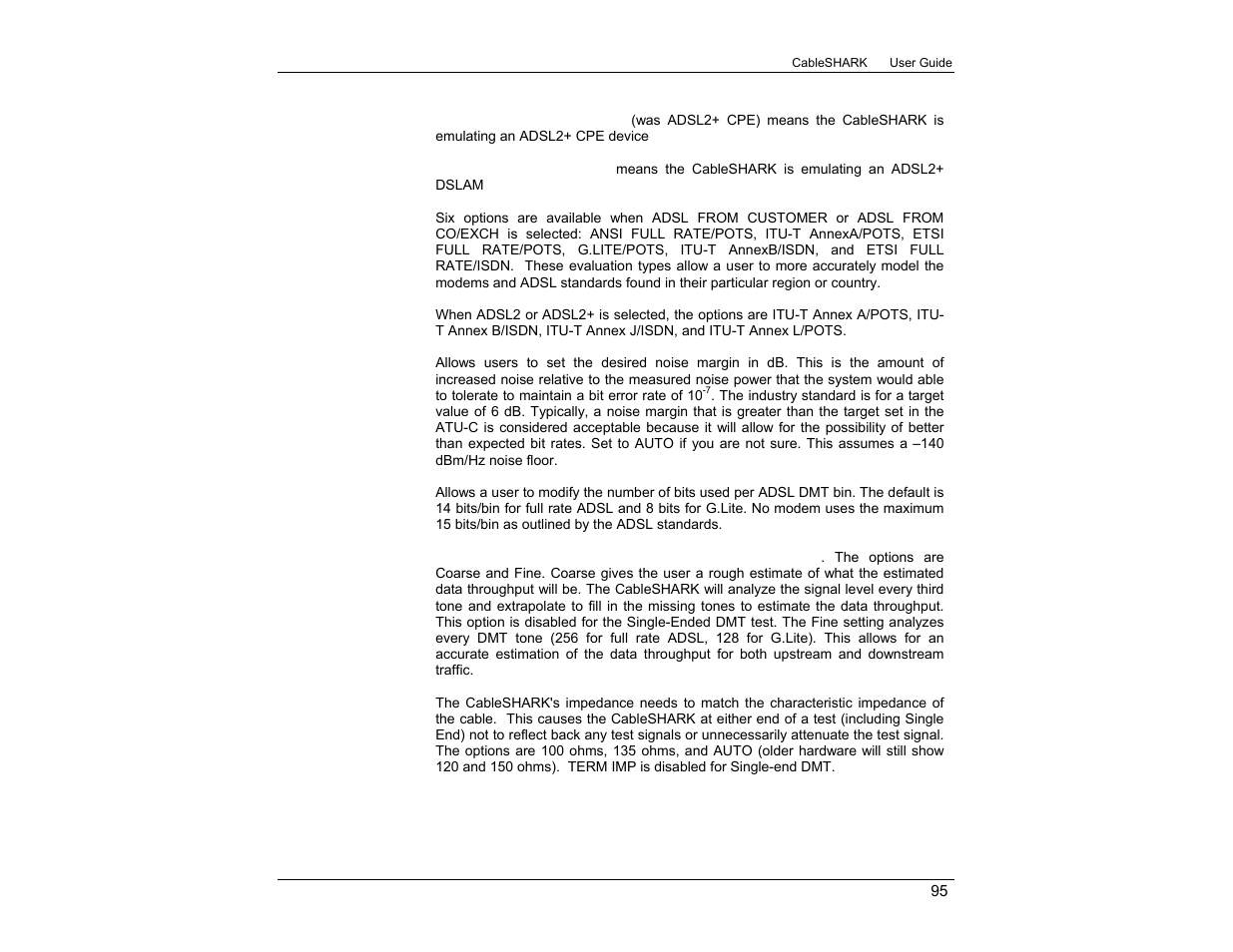 EXFO CableSHARK P3 VF/DSL Cable Qualifier User Manual | Page 107 / 321