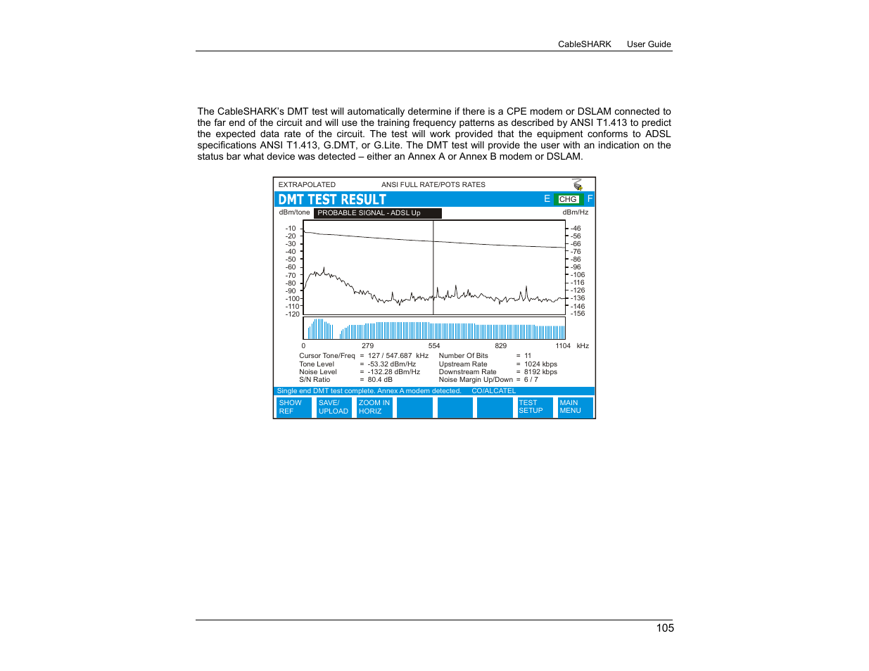 4 cpe modem detection and dslam detection | EXFO CableSHARK P3 VF/DSL Cable Qualifier User Manual | Page 117 / 321