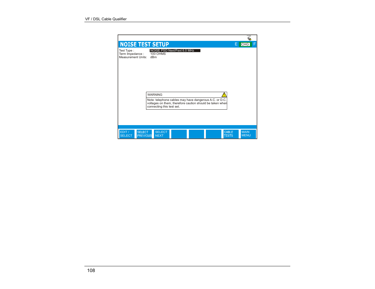 EXFO CableSHARK P3 VF/DSL Cable Qualifier User Manual | Page 120 / 321