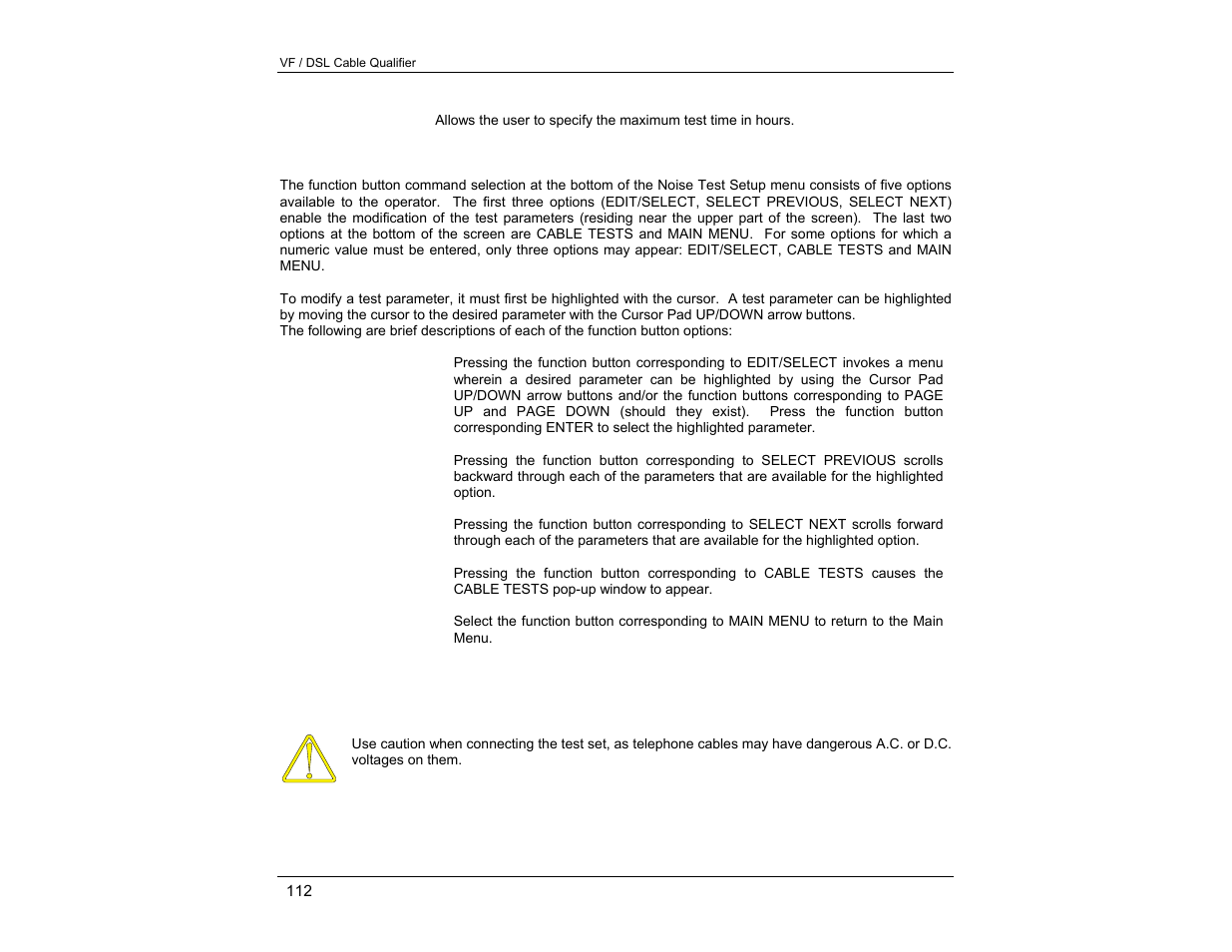 EXFO CableSHARK P3 VF/DSL Cable Qualifier User Manual | Page 124 / 321
