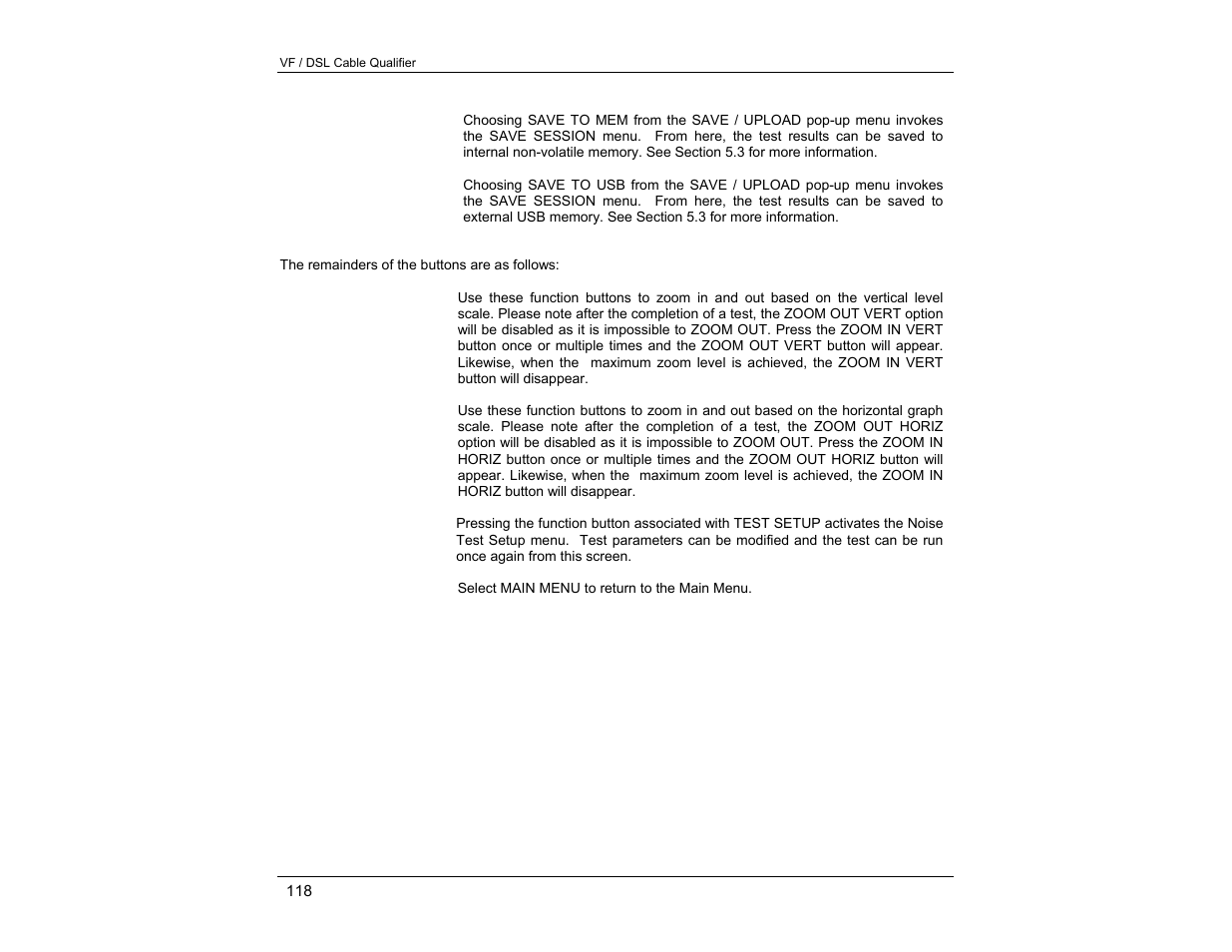 EXFO CableSHARK P3 VF/DSL Cable Qualifier User Manual | Page 130 / 321