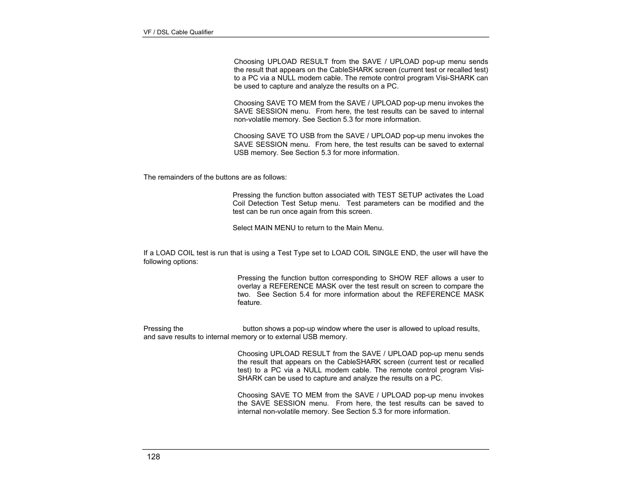 EXFO CableSHARK P3 VF/DSL Cable Qualifier User Manual | Page 140 / 321