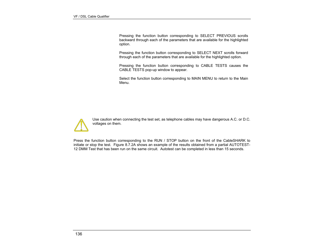 EXFO CableSHARK P3 VF/DSL Cable Qualifier User Manual | Page 148 / 321