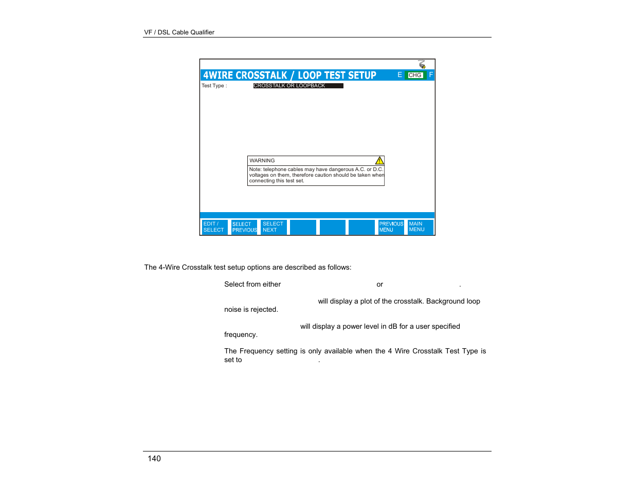 EXFO CableSHARK P3 VF/DSL Cable Qualifier User Manual | Page 152 / 321