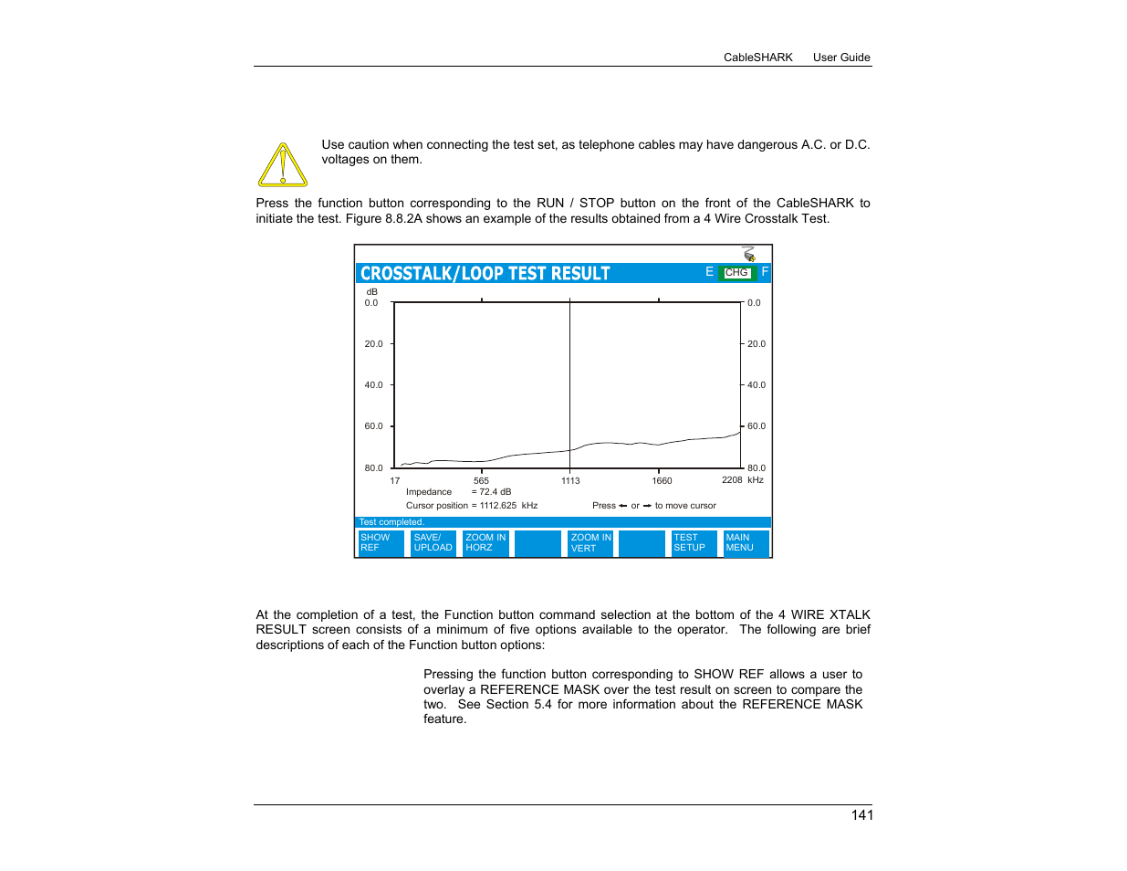 2 running a 4-wire crosstalk test | EXFO CableSHARK P3 VF/DSL Cable Qualifier User Manual | Page 153 / 321