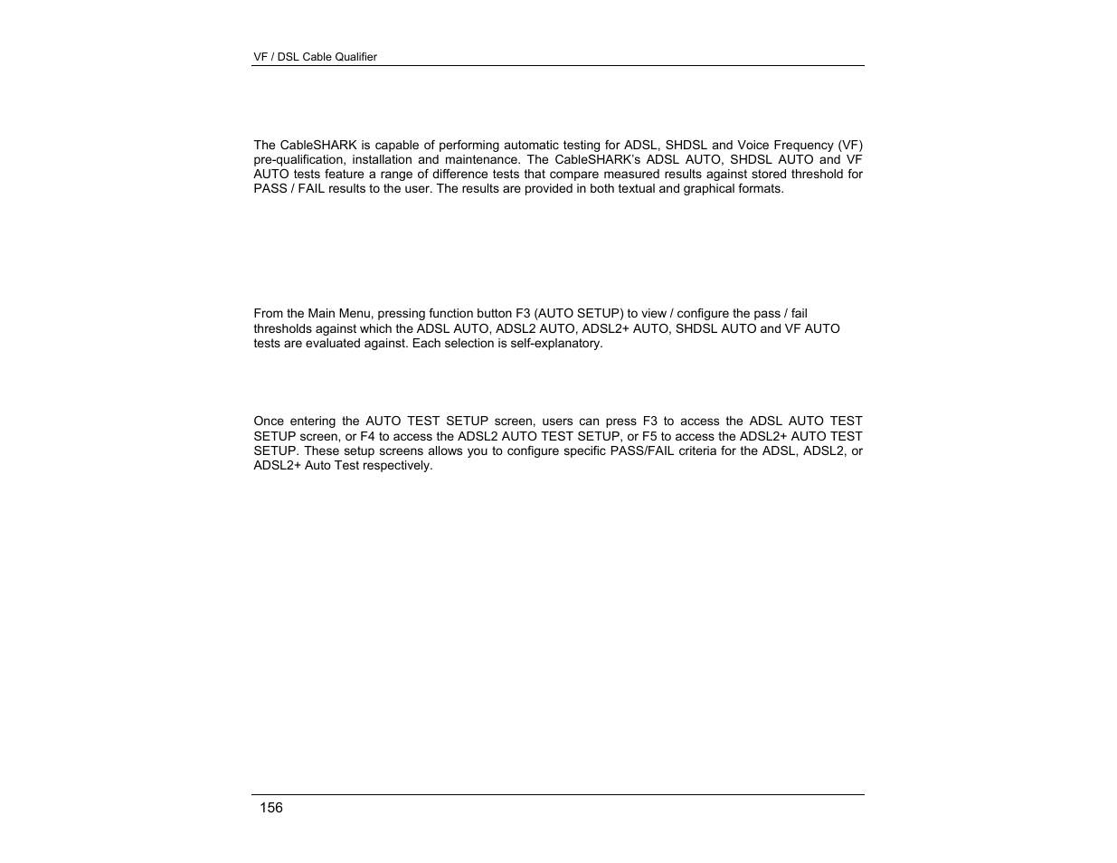 EXFO CableSHARK P3 VF/DSL Cable Qualifier User Manual | Page 168 / 321