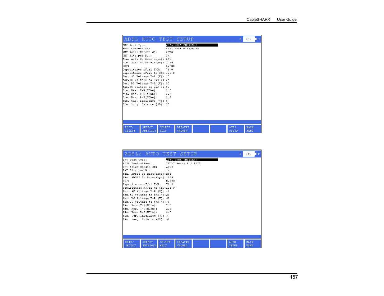 EXFO CableSHARK P3 VF/DSL Cable Qualifier User Manual | Page 169 / 321