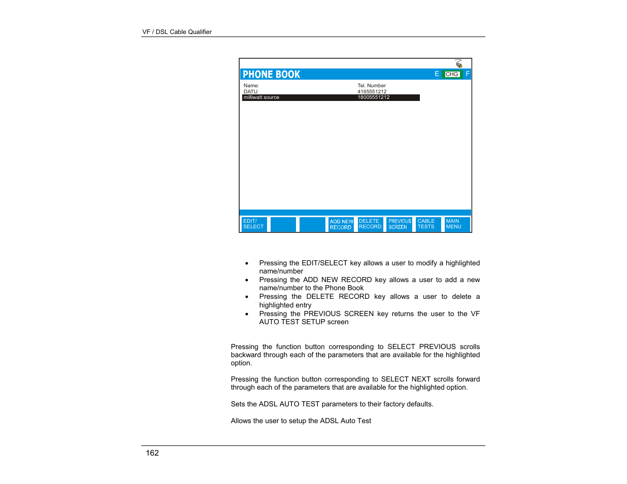 EXFO CableSHARK P3 VF/DSL Cable Qualifier User Manual | Page 174 / 321