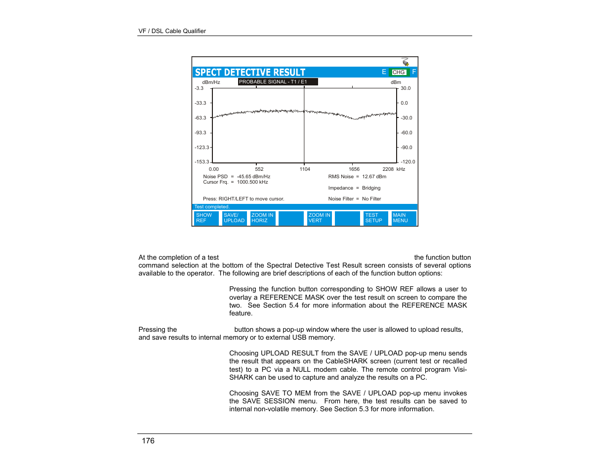 EXFO CableSHARK P3 VF/DSL Cable Qualifier User Manual | Page 188 / 321