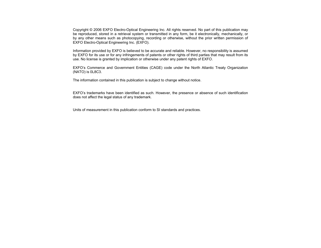 EXFO CableSHARK P3 VF/DSL Cable Qualifier User Manual | Page 2 / 321
