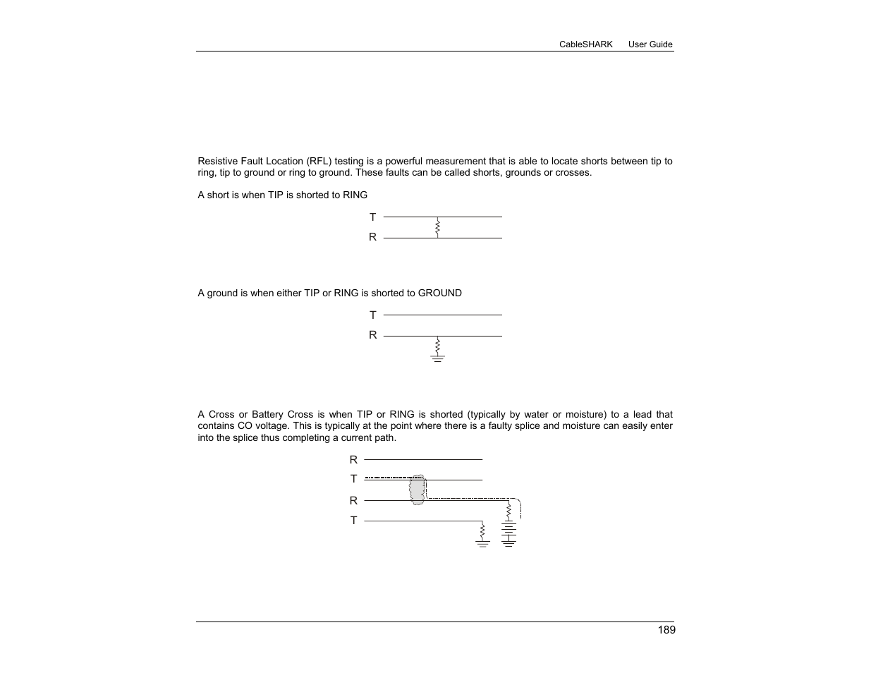 1 resistive fault location (rfl) testing | EXFO CableSHARK P3 VF/DSL Cable Qualifier User Manual | Page 201 / 321