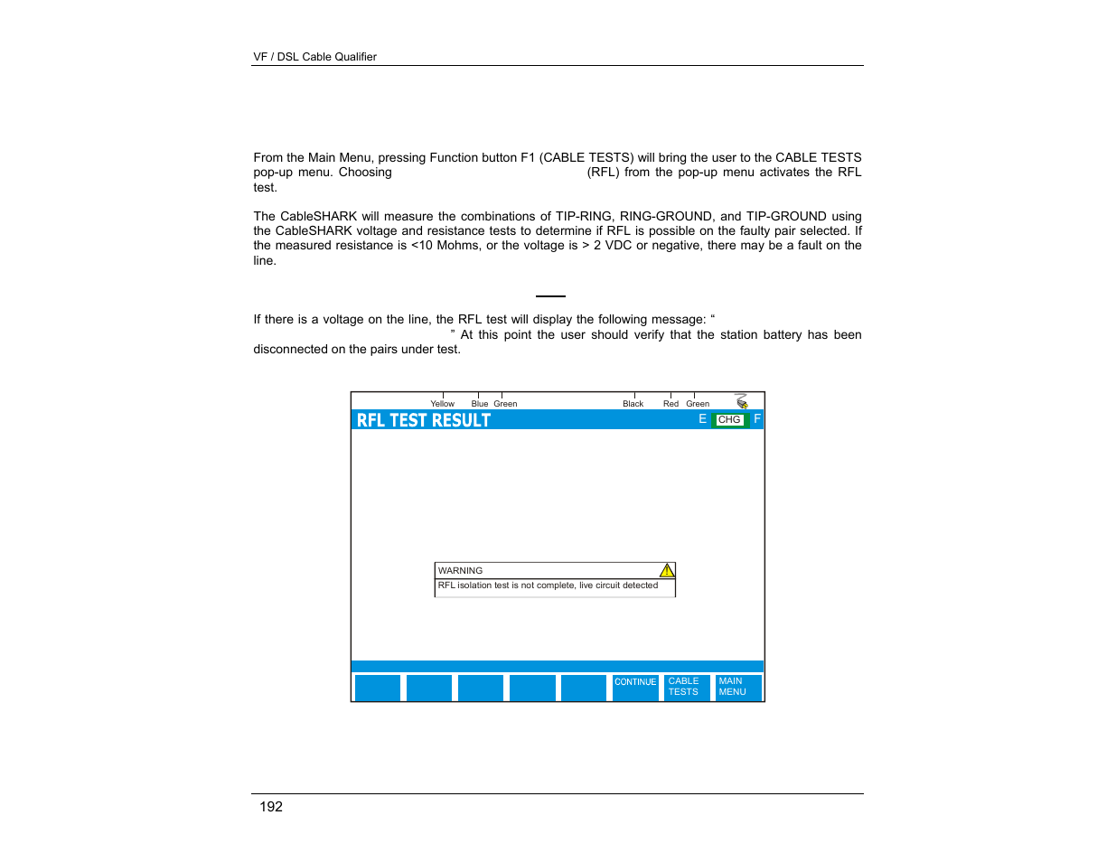 EXFO CableSHARK P3 VF/DSL Cable Qualifier User Manual | Page 204 / 321