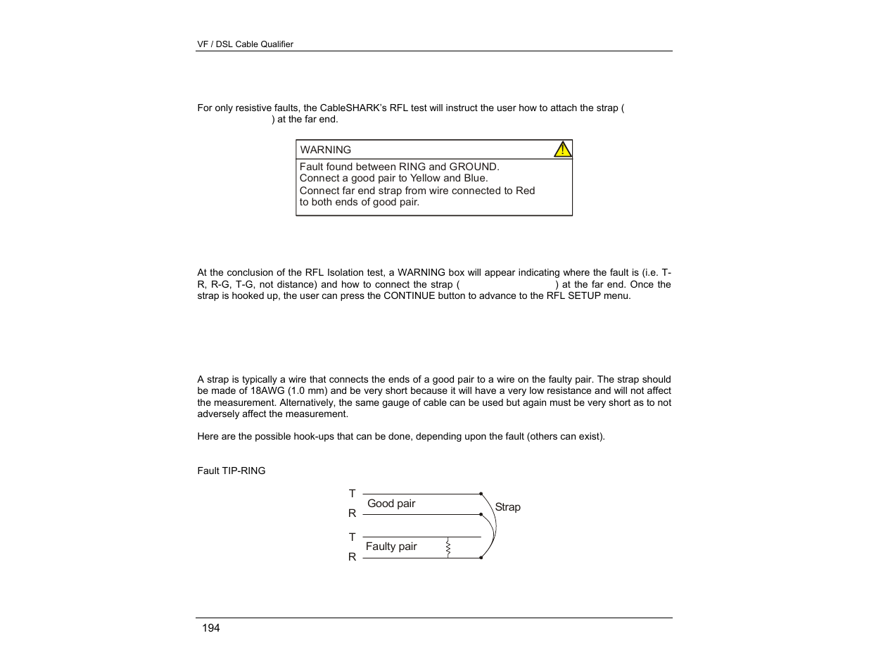 EXFO CableSHARK P3 VF/DSL Cable Qualifier User Manual | Page 206 / 321