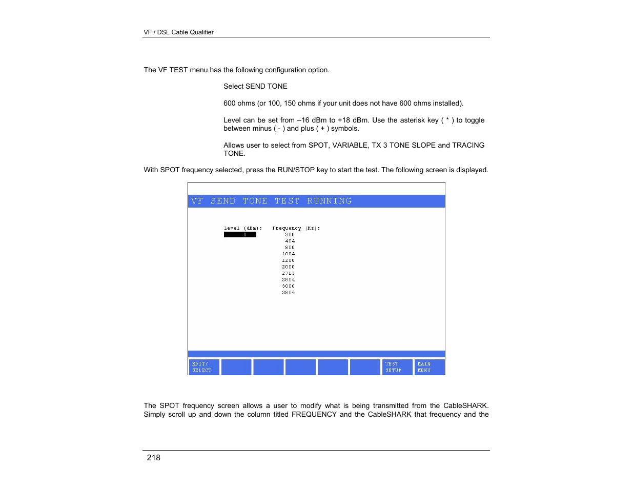 EXFO CableSHARK P3 VF/DSL Cable Qualifier User Manual | Page 230 / 321