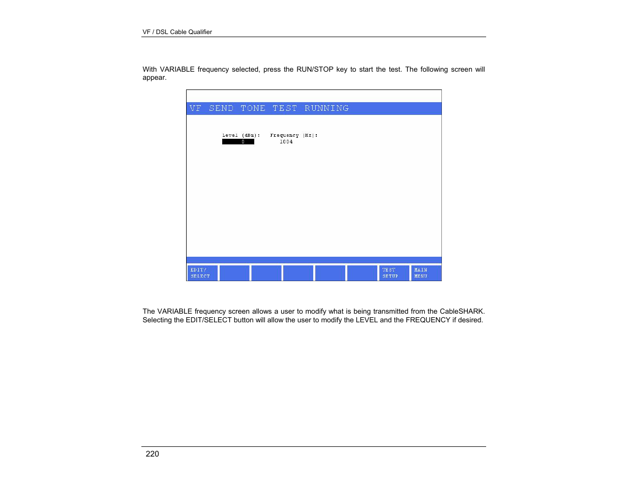 EXFO CableSHARK P3 VF/DSL Cable Qualifier User Manual | Page 232 / 321