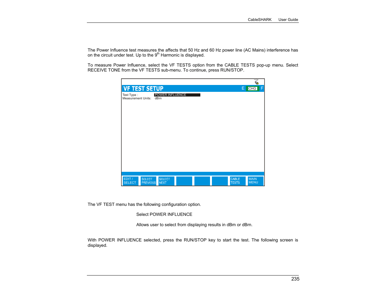 5 power influence | EXFO CableSHARK P3 VF/DSL Cable Qualifier User Manual | Page 247 / 321