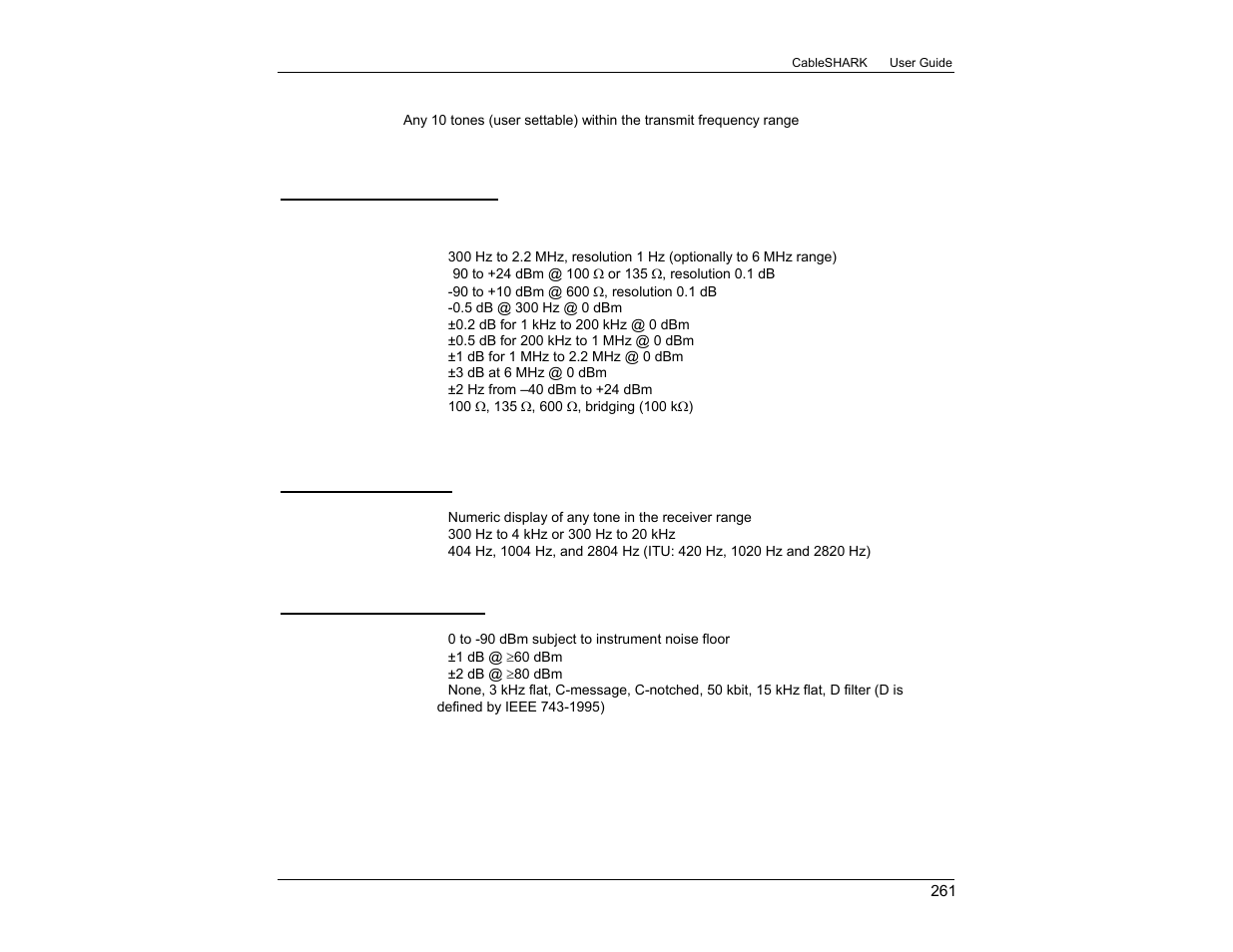EXFO CableSHARK P3 VF/DSL Cable Qualifier User Manual | Page 273 / 321