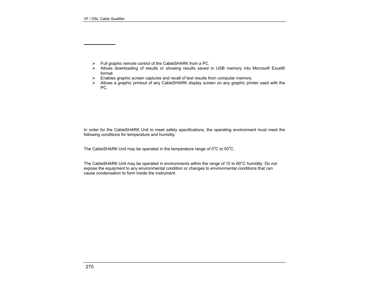 Visi-shark | EXFO CableSHARK P3 VF/DSL Cable Qualifier User Manual | Page 282 / 321