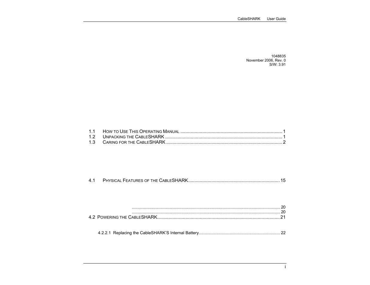 EXFO CableSHARK P3 VF/DSL Cable Qualifier User Manual | Page 3 / 321