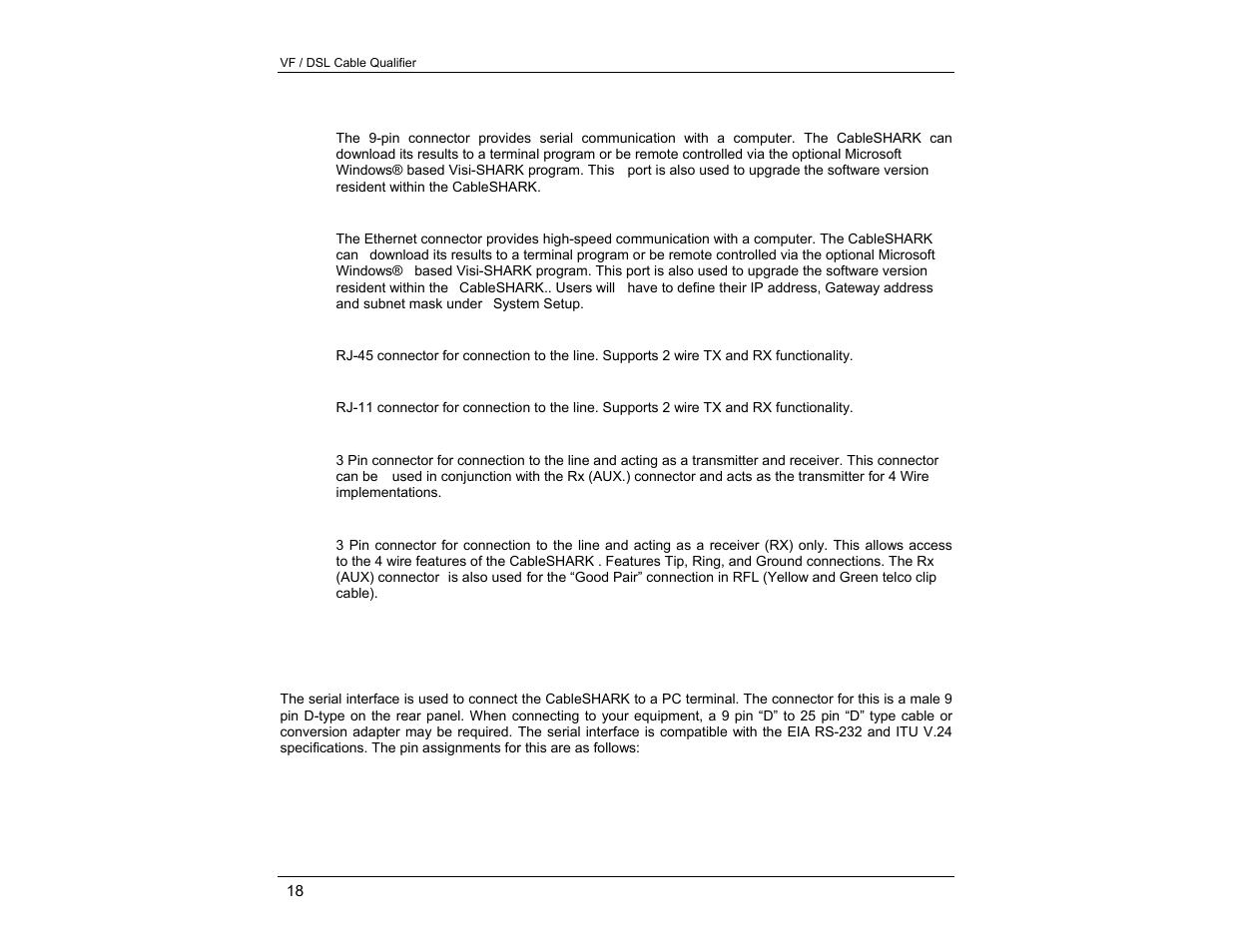 EXFO CableSHARK P3 VF/DSL Cable Qualifier User Manual | Page 30 / 321