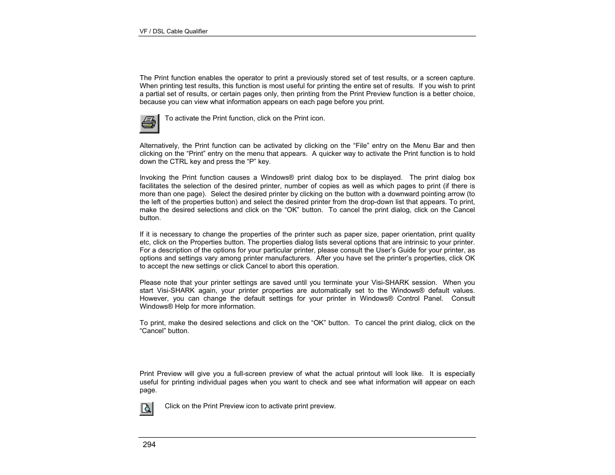 EXFO CableSHARK P3 VF/DSL Cable Qualifier User Manual | Page 306 / 321