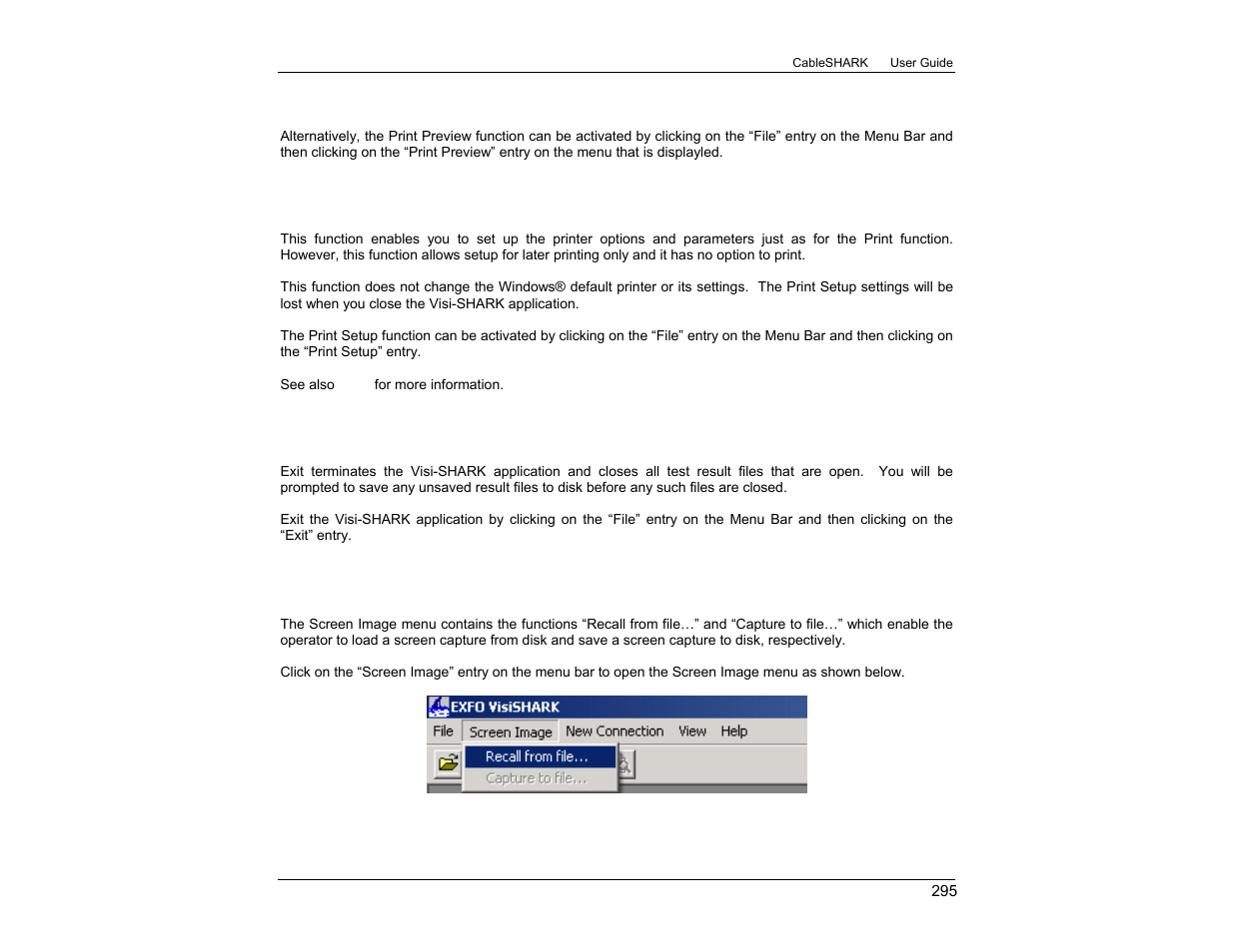 EXFO CableSHARK P3 VF/DSL Cable Qualifier User Manual | Page 307 / 321