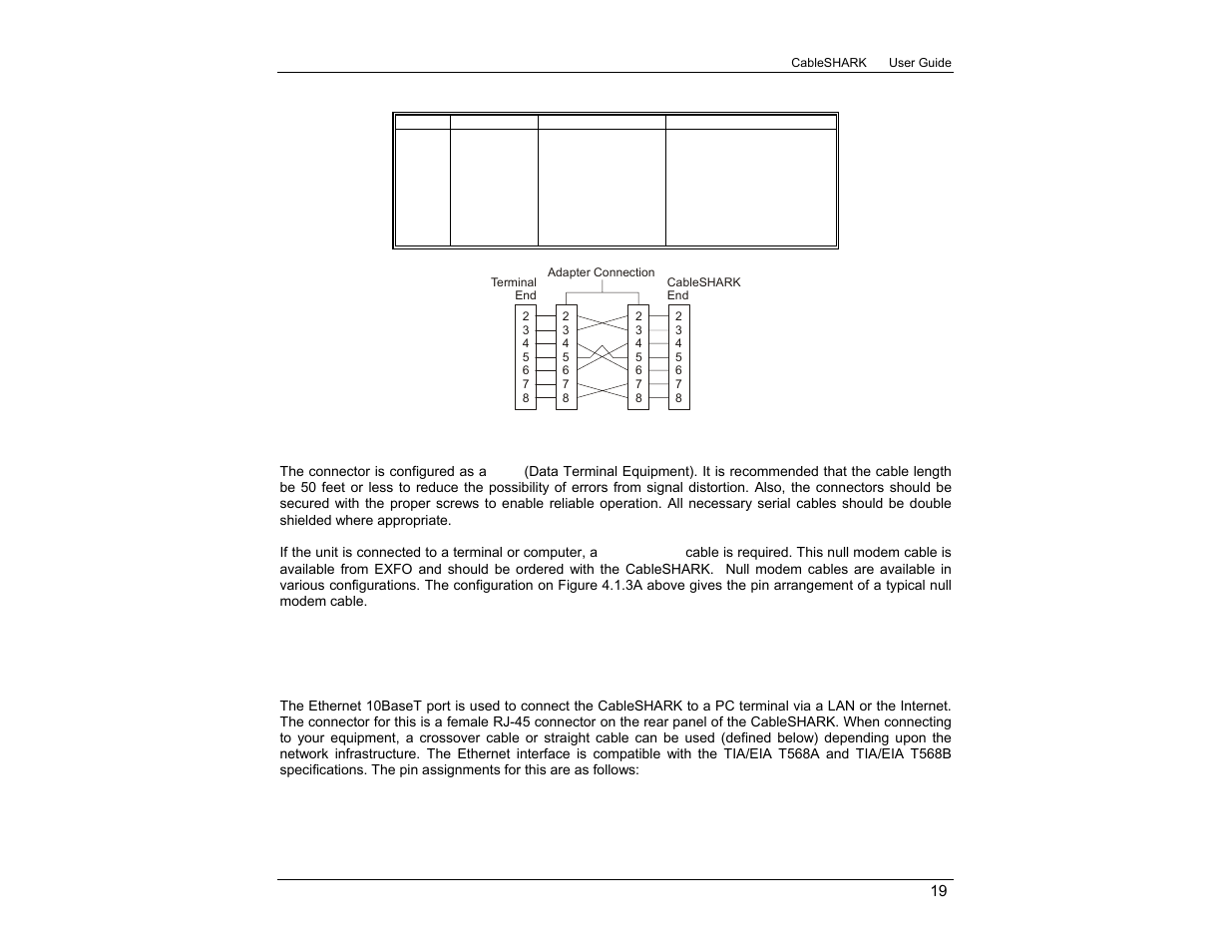 4 the ethernet 10baset connection | EXFO CableSHARK P3 VF/DSL Cable Qualifier User Manual | Page 31 / 321