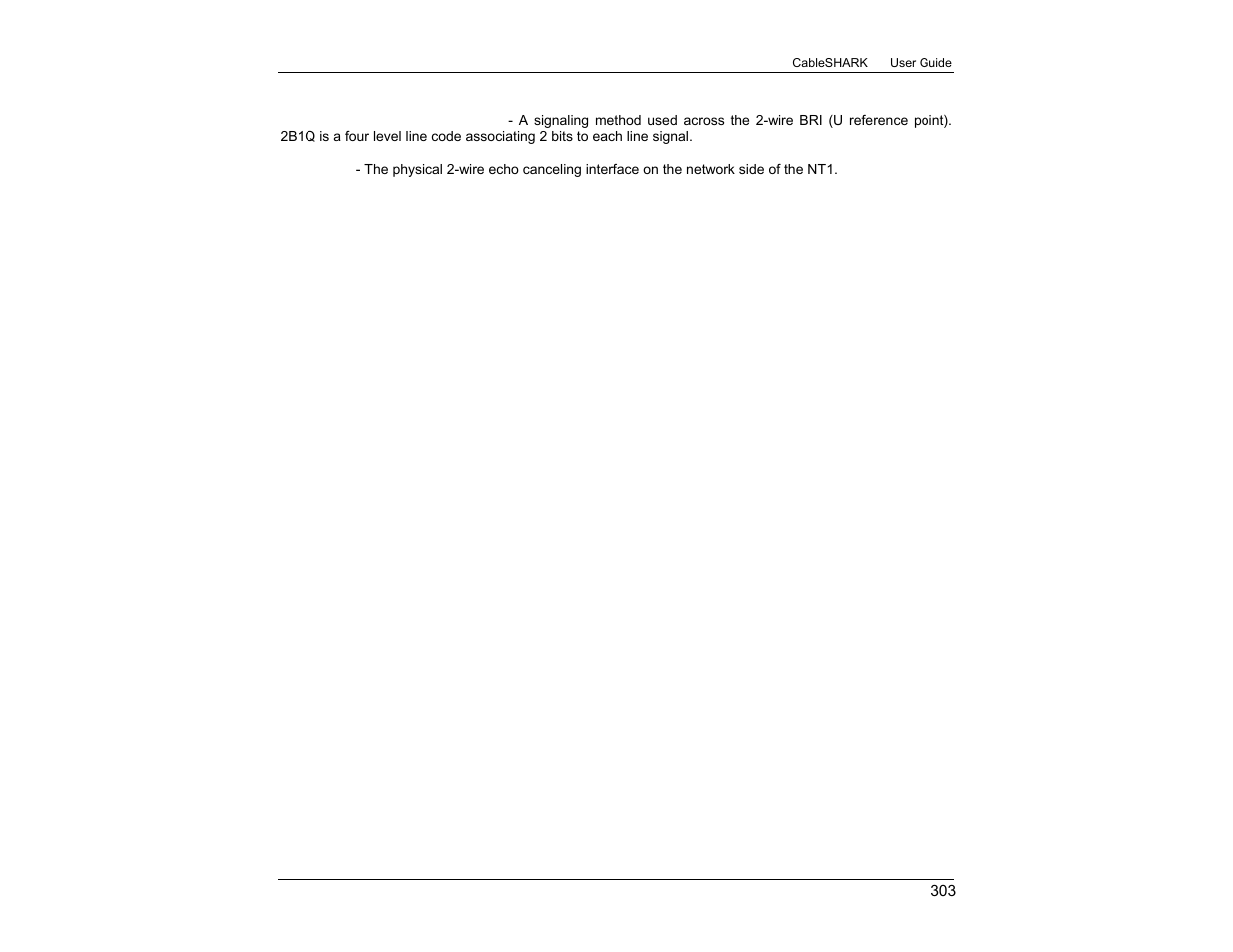 EXFO CableSHARK P3 VF/DSL Cable Qualifier User Manual | Page 315 / 321