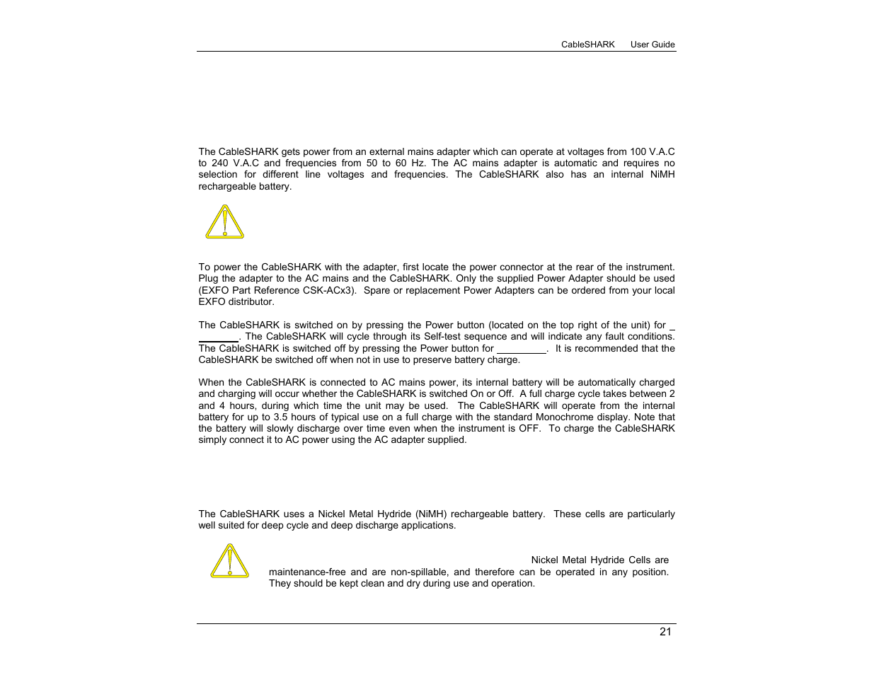 EXFO CableSHARK P3 VF/DSL Cable Qualifier User Manual | Page 33 / 321