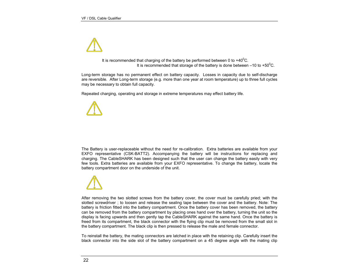 EXFO CableSHARK P3 VF/DSL Cable Qualifier User Manual | Page 34 / 321